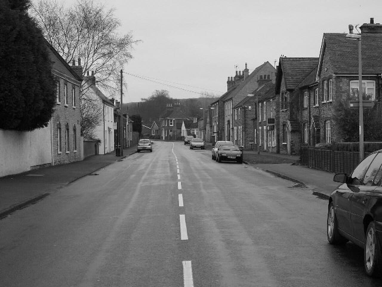 West End in the village of South Cave, near an early stage of the Way.